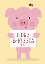 Hogs & Kisses card created by Wink Design - Michelle Roberts