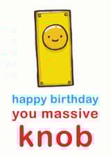 knob male Birthday Card 9998 created by Sarah-Anne Brown