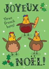 french hen Christmas Card 9999 created by Sarah-Anne Brown