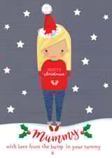 pregnant expecting Christmas Card 11237 created by Bells Scambler