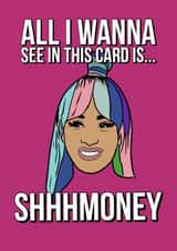 cardi b singer Birthday Card 10420 created by Keepseyshop