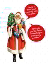 sorry filled Christmas Card 33072 created by Tess Cards