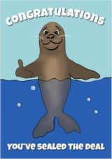 seal congrats Congratulations Card 13541 created by RASAR