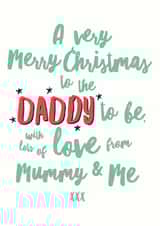 Daddy To Be Christmas Card created by Sweetlove Press