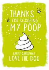 Dog from the dog Christmas Card 12195 created by High Five Prints Co