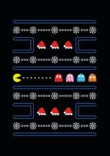 pacman gaming Christmas Card 22884 created by Christina Connelly