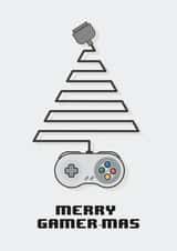 Merry gamermas Christmas Card 22886 created by Christina Connelly