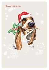 dog merry Christmas Card 11293 created by SABIVO Design by Sabina