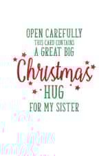 sister modern Christmas Card 3947 created by Ruby Wren Designs