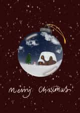 Adult Female Christmas Card 36159 created by Ahillustrations