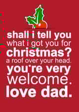 funny tell Christmas Card 5701 created by Redrakoon