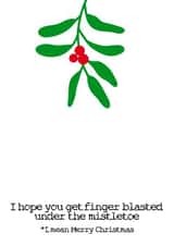 finger blasted Christmas Card 8145 created by Filthy Sentiments