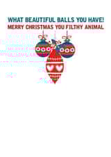 boyfriend husband Christmas Card 8149 created by Filthy Sentiments