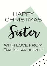 happy sister Christmas Card 9026 created by Oh So Serendipity