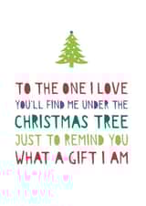 boyfriend xmas Christmas Card 3722 created by Bow & Bell