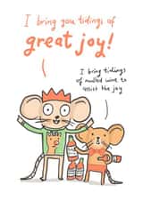 mouse tiding Christmas Card 2931 created by Sarah Ray