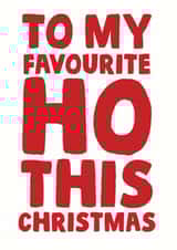 favourite ho Christmas Card 13188 created by Studio Doodles