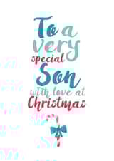 A very special Son candy cane Christmas card created by Jodie Gaul & Co