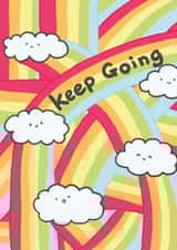 positive motivation Thinking of you Card 9841 created by Peach Panda Studio