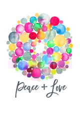 watercolor wreath Card 24066 created by Jocelyn Edin