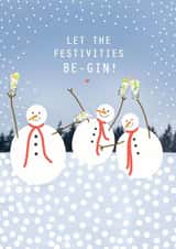 gin alcohol Christmas Card 13770 created by LAURA TRUBY DESIGNS