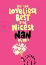 Cute Card for Nan on Birthday or Mother's Day created by Pink wink