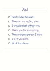 Dad best Birthday Card 36129 created by Rubber John