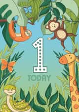 birthday monkey Birthday Card 14016 created by The Laughing Sloth