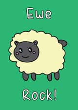 Ewe sheep Love & Friendship Card 14306 created by Dottie Mottie