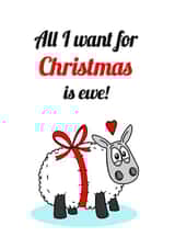 sheep xmas Christmas Card 28253 created by Eweniverse