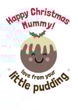 xmas pudding Christmas Card 3879 created by Wink Design - Michelle Roberts
