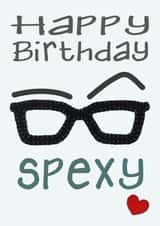 happy spexy Birthday Card 12040 created by Presents Felt
