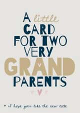 Grandparents - Pregnancy Reveal Announcement Card - New Baby created by Sian Moore Illustration