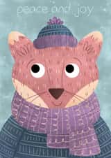 peace joy Christmas Card 23078 created by Megan Higgins