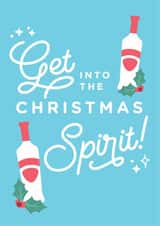 Adult Alcohol Christmas Card 36047 created by Girl & Cat Studio