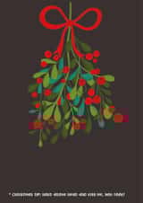 Xmas Mistletoe Christmas Card 33789 created by PAPR Boutique