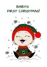 Baby’s first Christmas Card created by Lu Reason