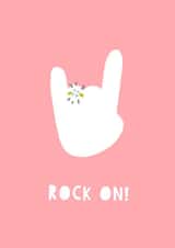Rock On! Engagement card created by Zoe Spry