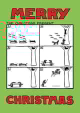 'The Christmas Present' card from Off The Leash created by Off The Leash Cartoons by Rupert Fawcett