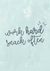 work hard New Job Card 14415 created by Lucy Cats & Tea