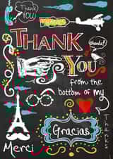 Adult Arty Thank You Card 22695 created by Jodi Pedri