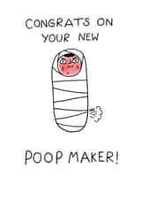 congrats on New Baby Card 7450 created by Ruthycomics