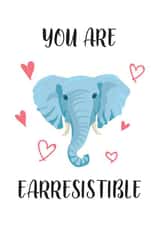 elephant irresistible Card 38162 created by Fenella Designs