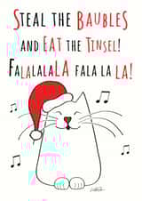 from the cat steal Christmas Card 11741 created by Kat Pearson
