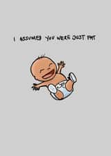 assumed you Pregnancy Card 12089 created by Gerry Alexis