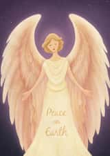 angel peace Christmas Card 26209 created by Sarah Satrun