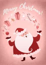 Santa Merry Christmas Card 26210 created by Sarah Satrun