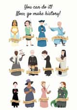 Emily Dickinson Madam cj walker Good Luck Card 3607 created by Catherine Satrun