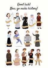 dorothy hodgkin florence nightingale Good Luck Card 3609 created by Catherine Satrun