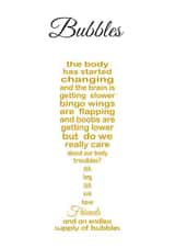 bubbles body Birthday Card 10810 created by Unique Word Designs